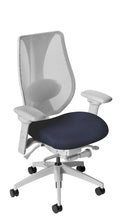 Load image into Gallery viewer, tCentric Hybrid with Mesh Backrest and Upholstered Seat, Light Grey Frame
