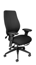 Load image into Gallery viewer, tCentric Hybrid with Upholstered Backrest and Seat, Midnight Black Frame
