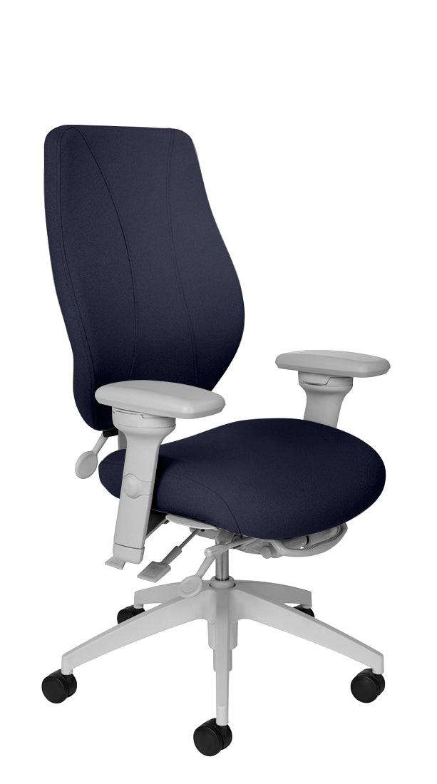 tCentric Hybrid with Upholstered Backrest and Seat, Light Gray Frame