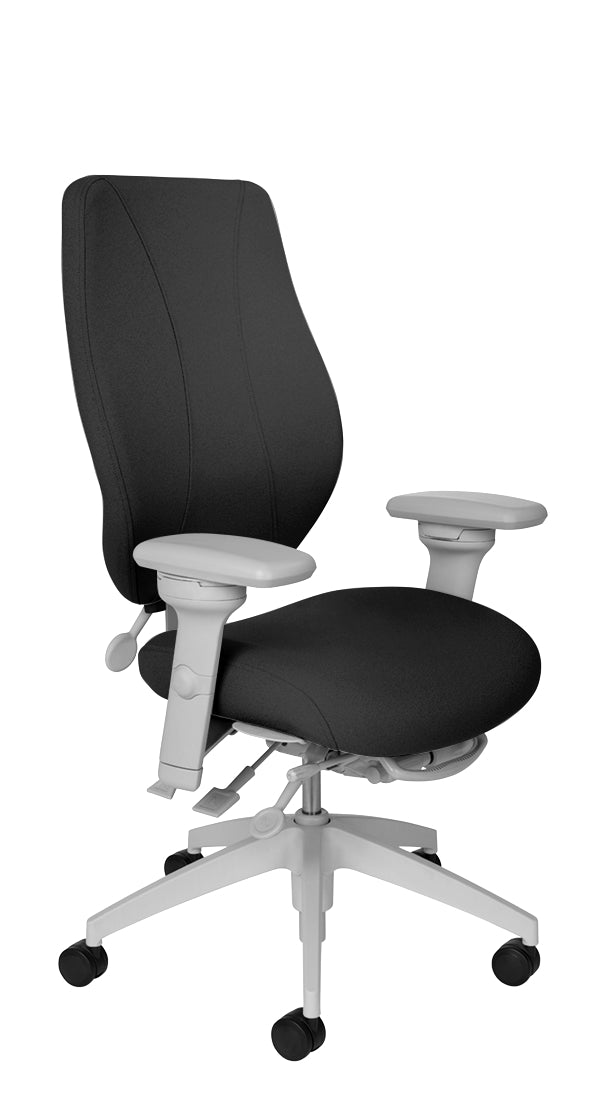 tCentric Hybrid with Upholstered Backrest and Seat, Light Grey Frame